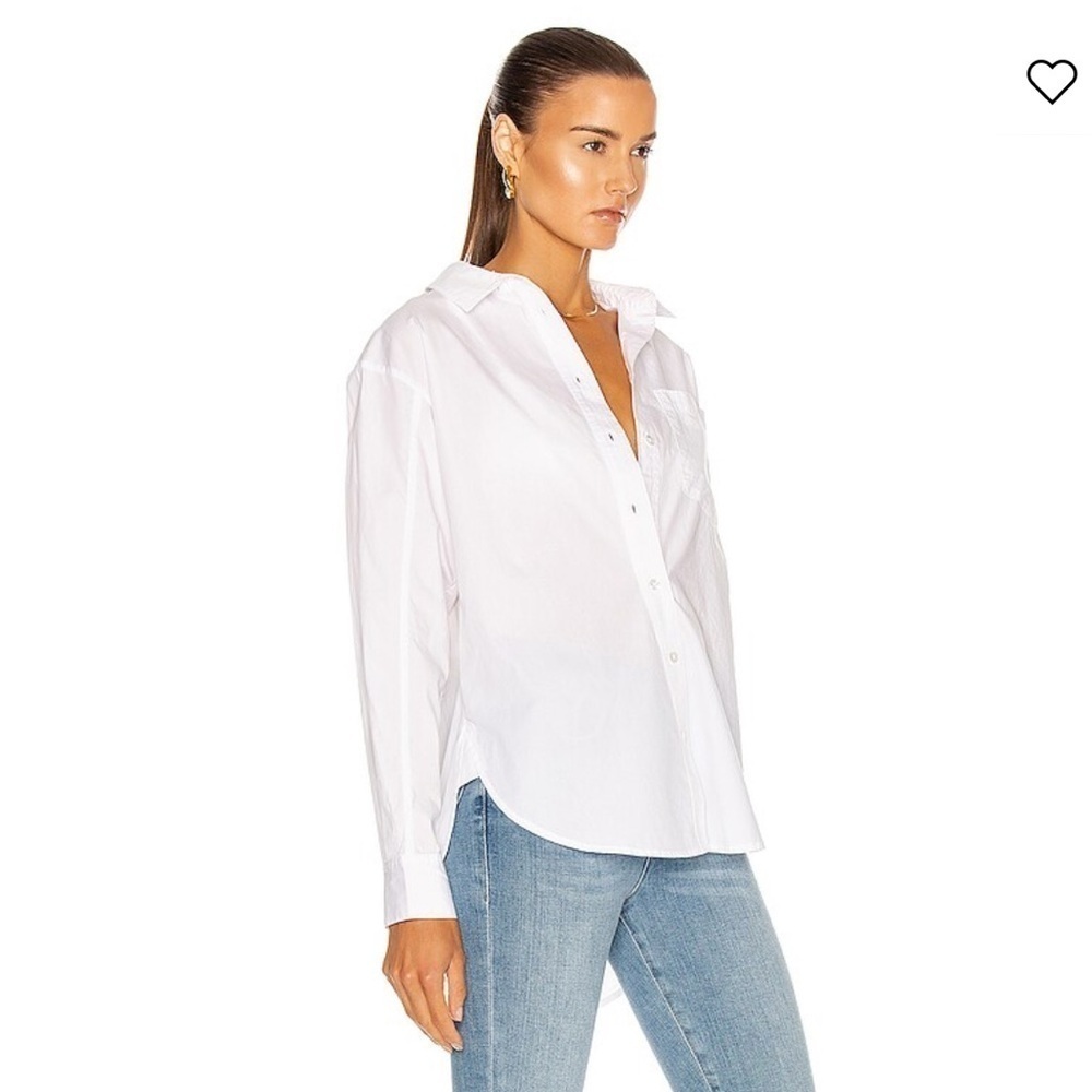 Veronica Beard Keiko White 100% Cotton button down Top 🤍 XS Sold Out! - Picture 4 of 16